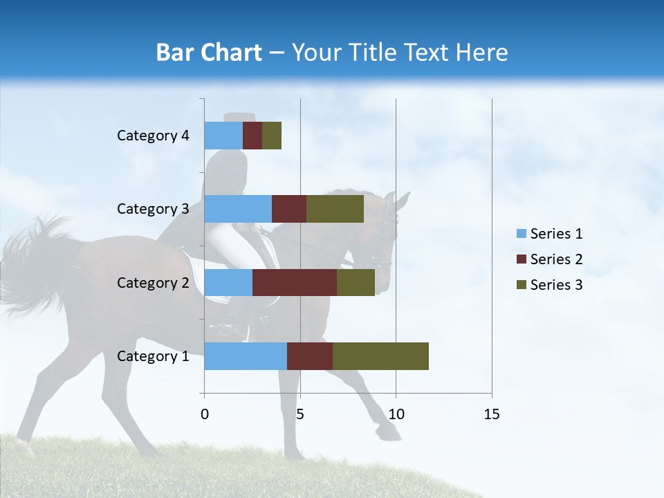 Horseman Stallion Woman PowerPoint Template