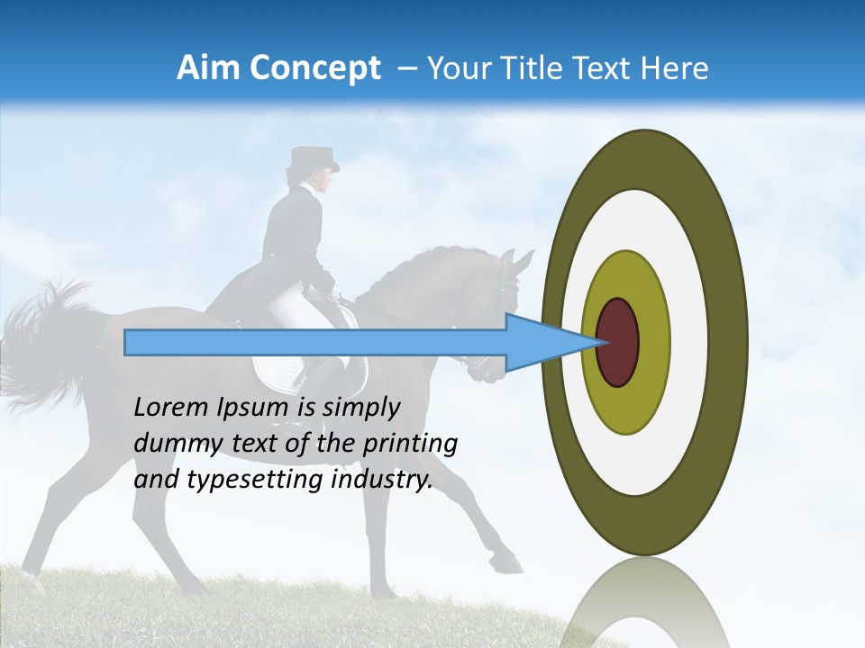 Horseman Stallion Woman PowerPoint Template