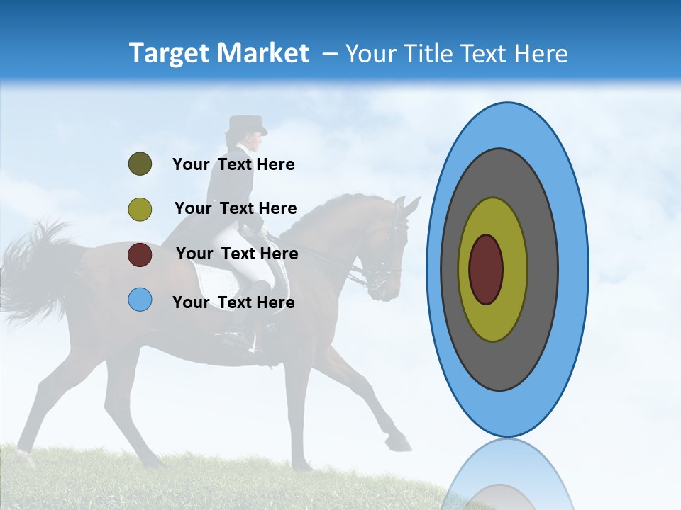 Horseman Stallion Woman PowerPoint Template