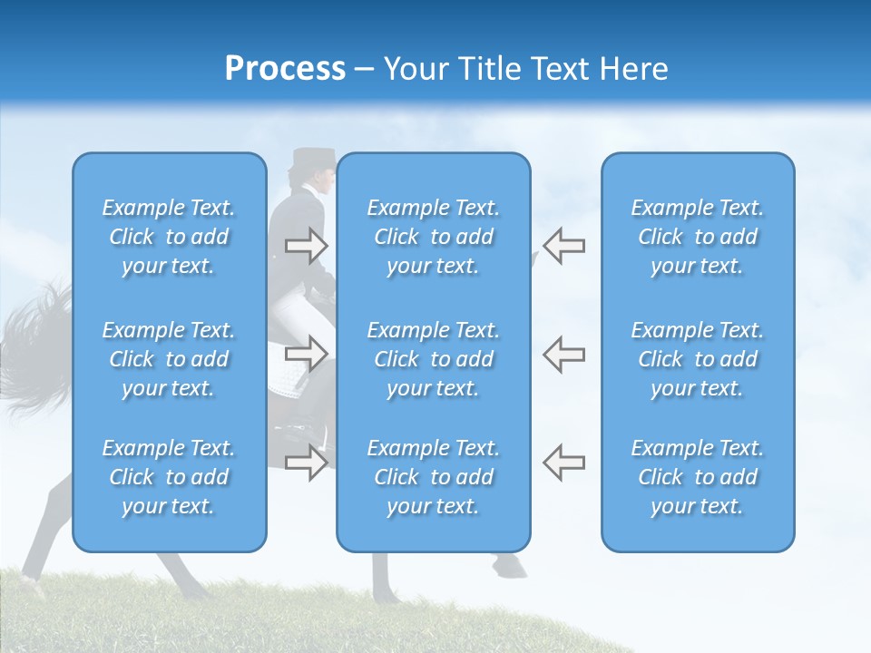Horseman Stallion Woman PowerPoint Template