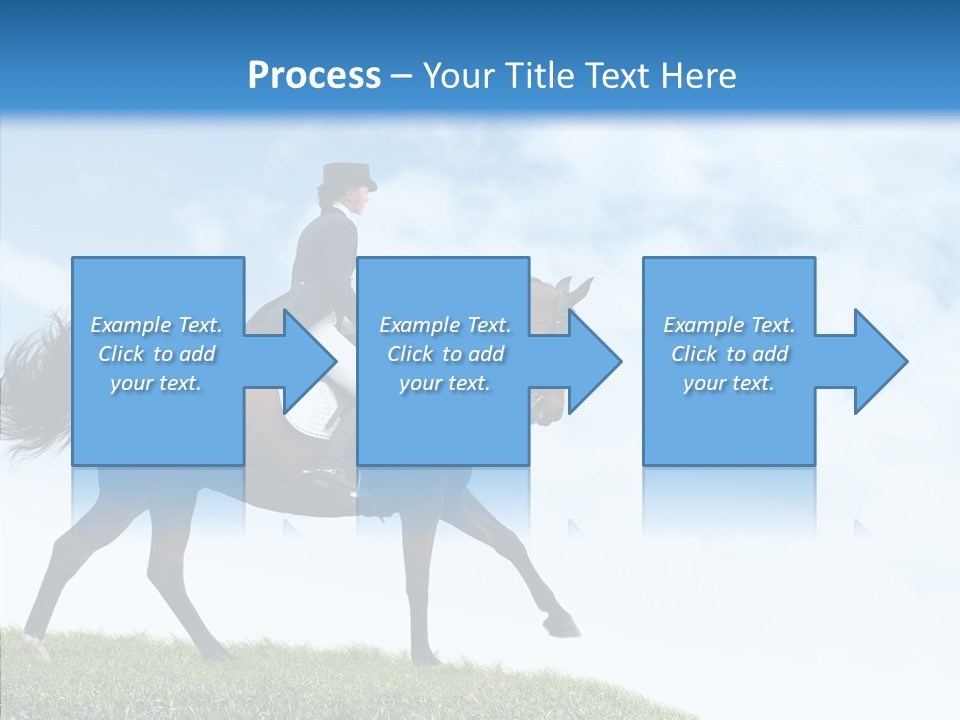 Horseman Stallion Woman PowerPoint Template