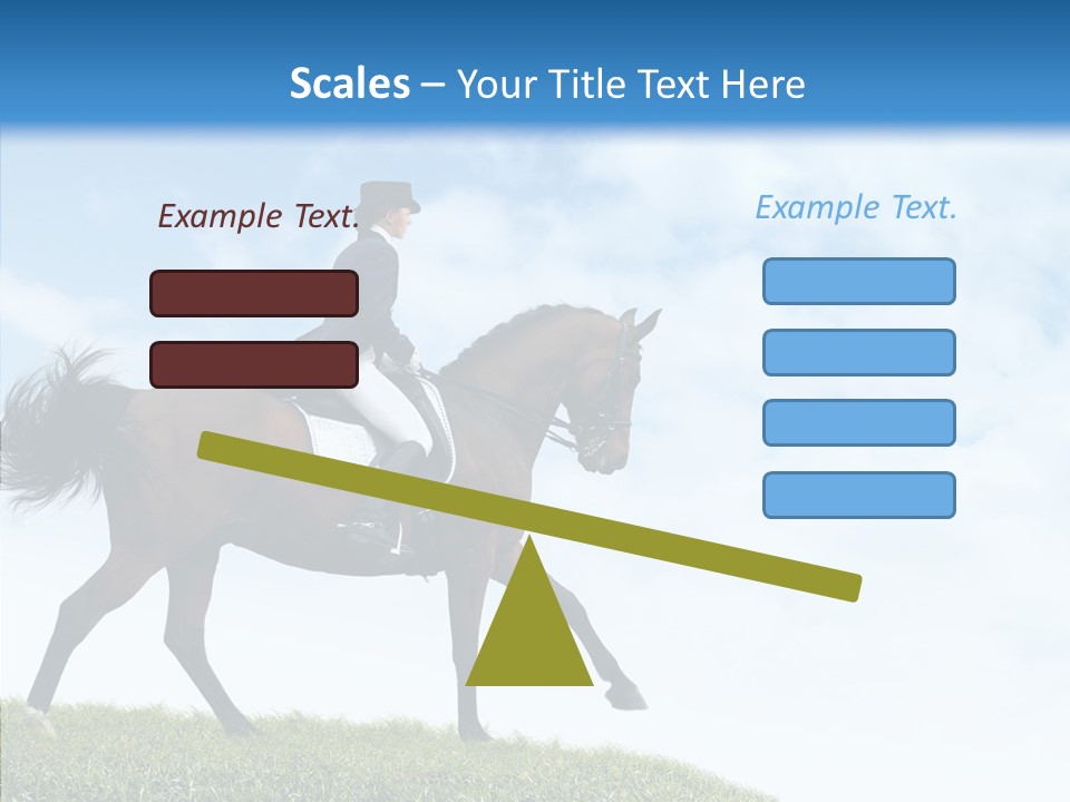 Horseman Stallion Woman PowerPoint Template