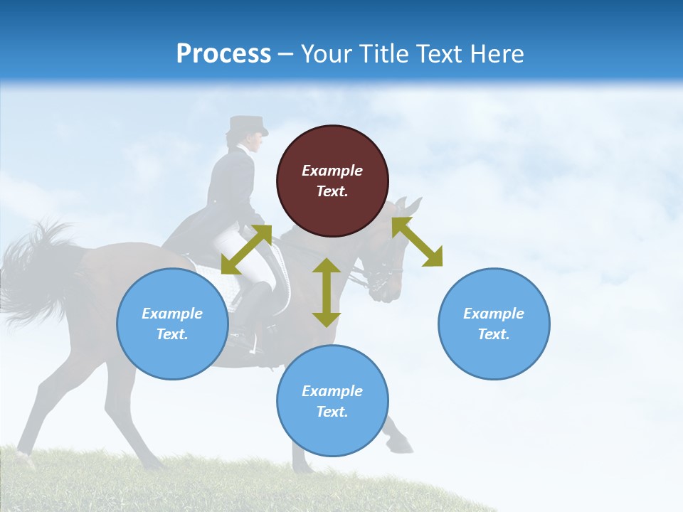 Horseman Stallion Woman PowerPoint Template