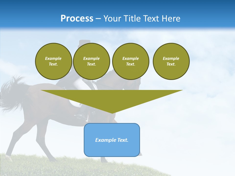 Horseman Stallion Woman PowerPoint Template