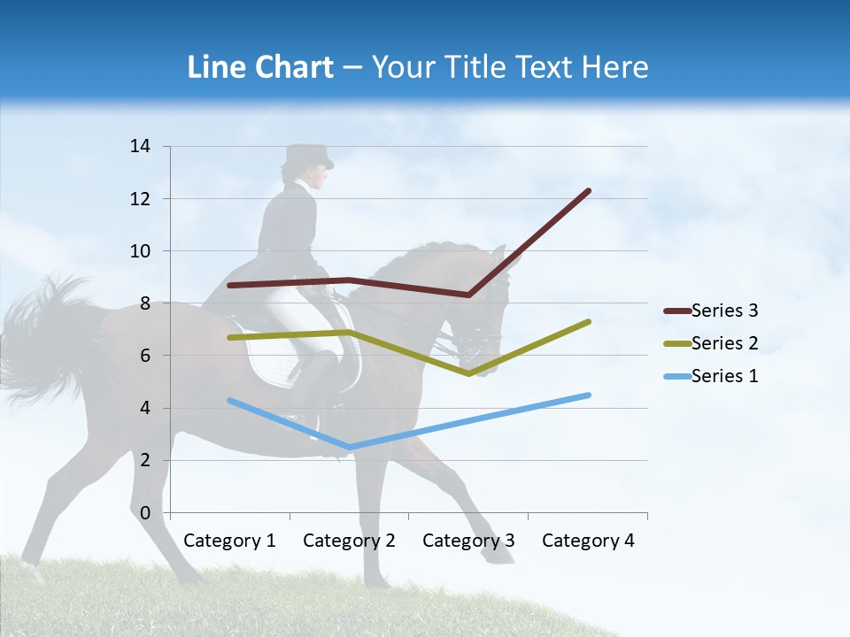 Horseman Stallion Woman PowerPoint Template