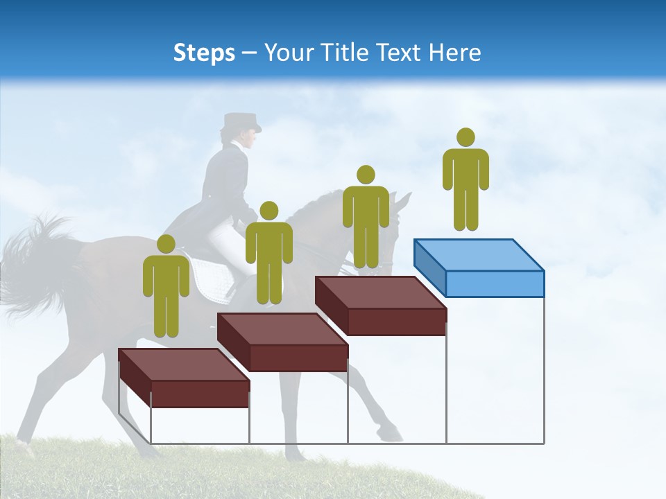 Horseman Stallion Woman PowerPoint Template