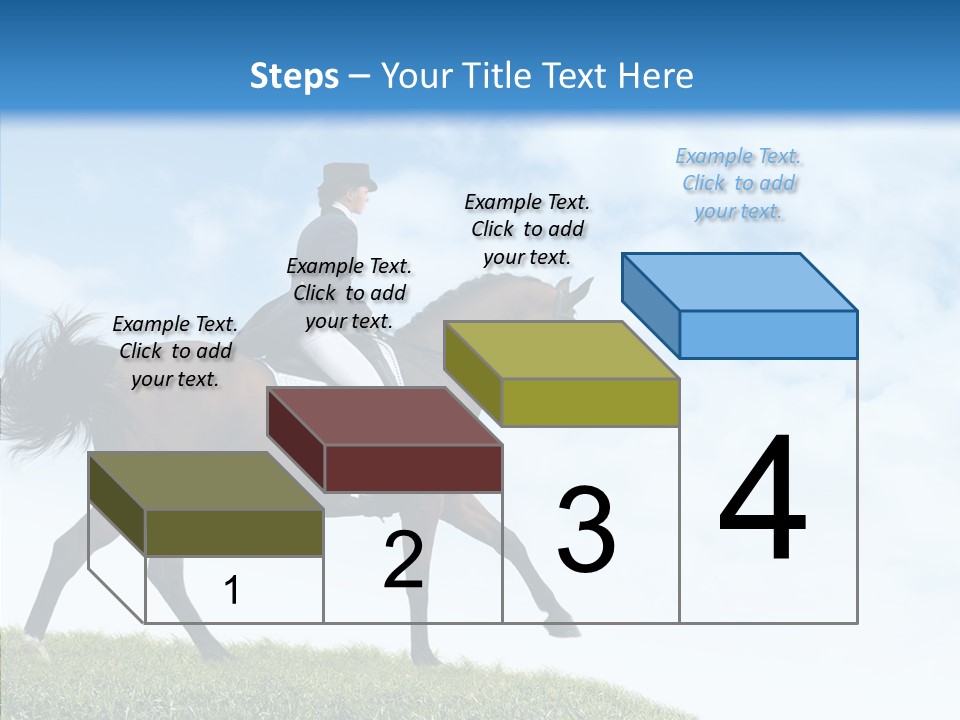 Horseman Stallion Woman PowerPoint Template