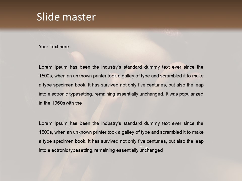 Background Femininity Ornament PowerPoint Template