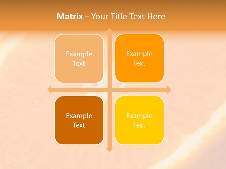 Taste Orange Ripe PowerPoint Template
