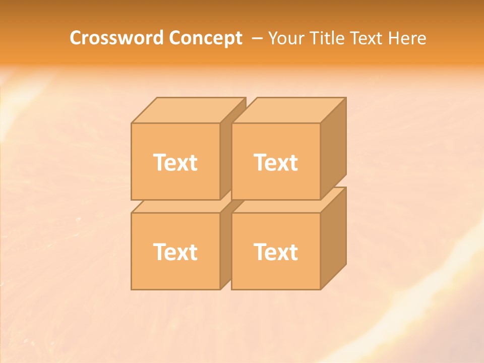 Taste Orange Ripe PowerPoint Template