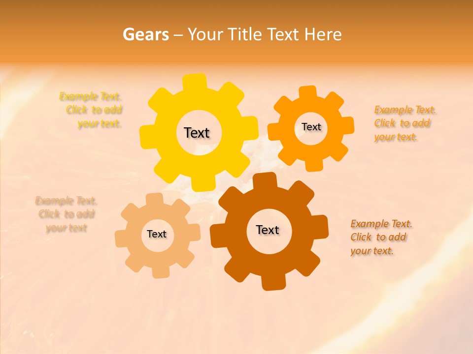 Taste Orange Ripe PowerPoint Template