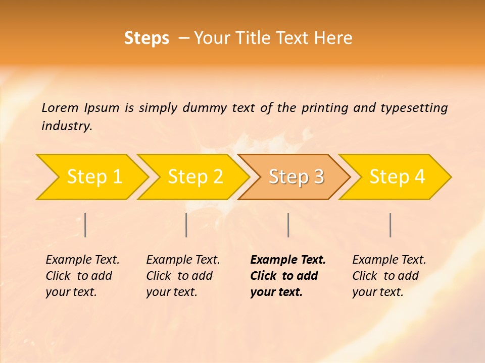 Taste Orange Ripe PowerPoint Template
