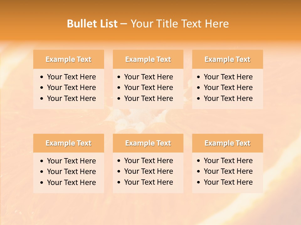 Taste Orange Ripe PowerPoint Template