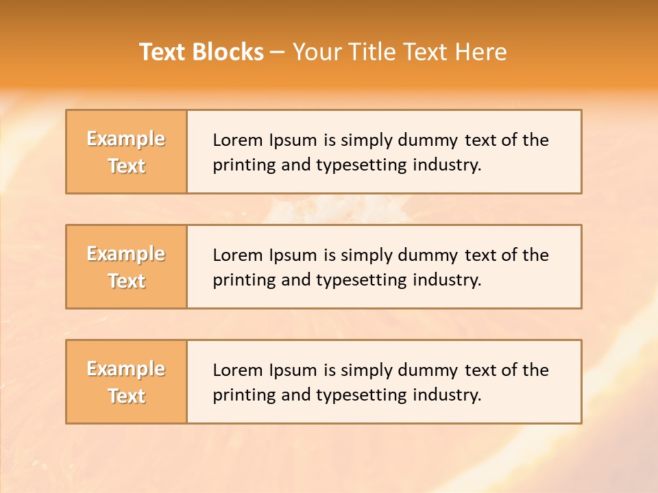 Taste Orange Ripe PowerPoint Template