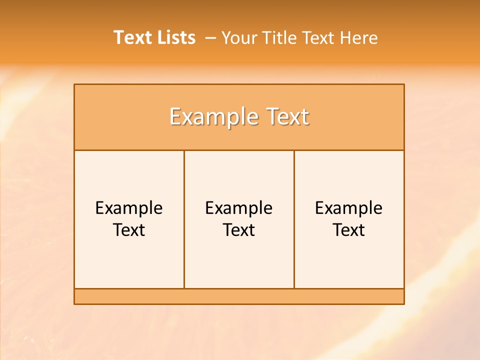 Taste Orange Ripe PowerPoint Template