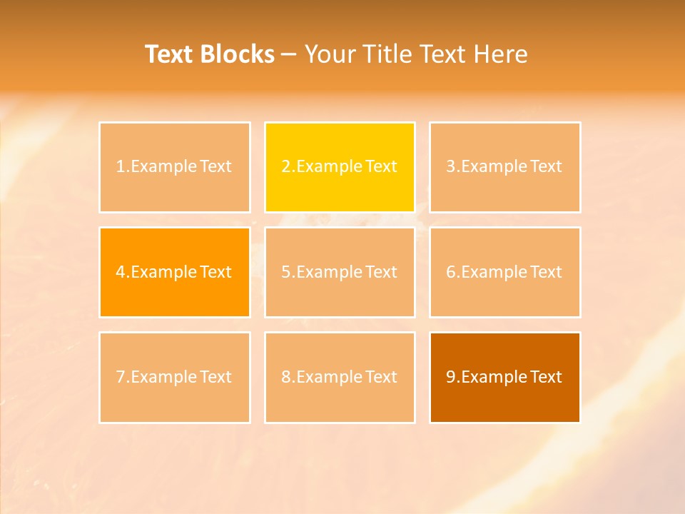 Taste Orange Ripe PowerPoint Template