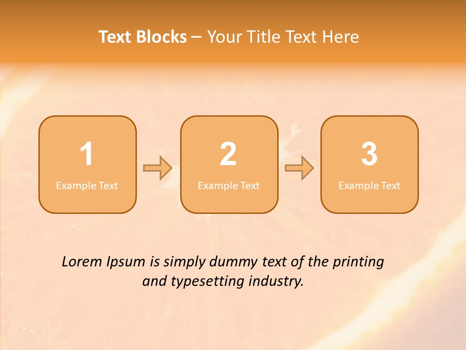Taste Orange Ripe PowerPoint Template