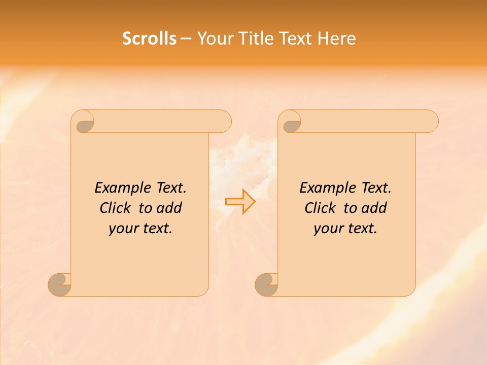 Taste Orange Ripe PowerPoint Template