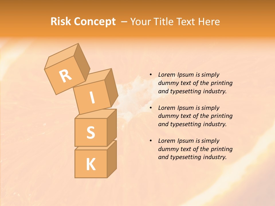 Taste Orange Ripe PowerPoint Template