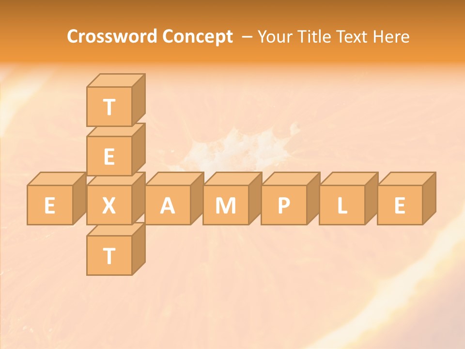 Taste Orange Ripe PowerPoint Template