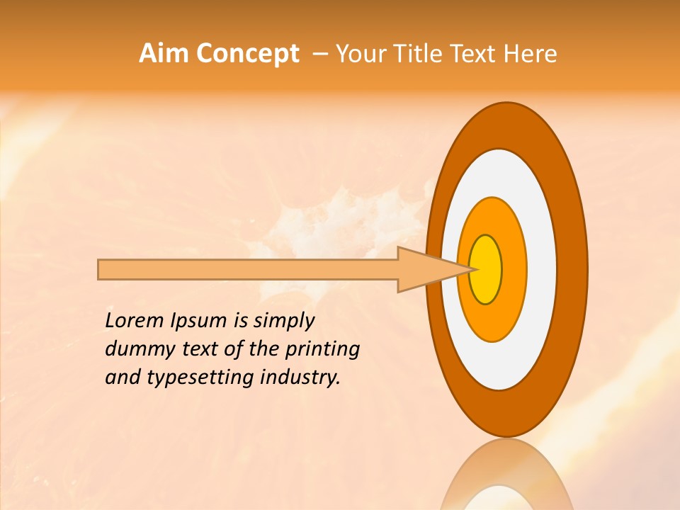 Taste Orange Ripe PowerPoint Template
