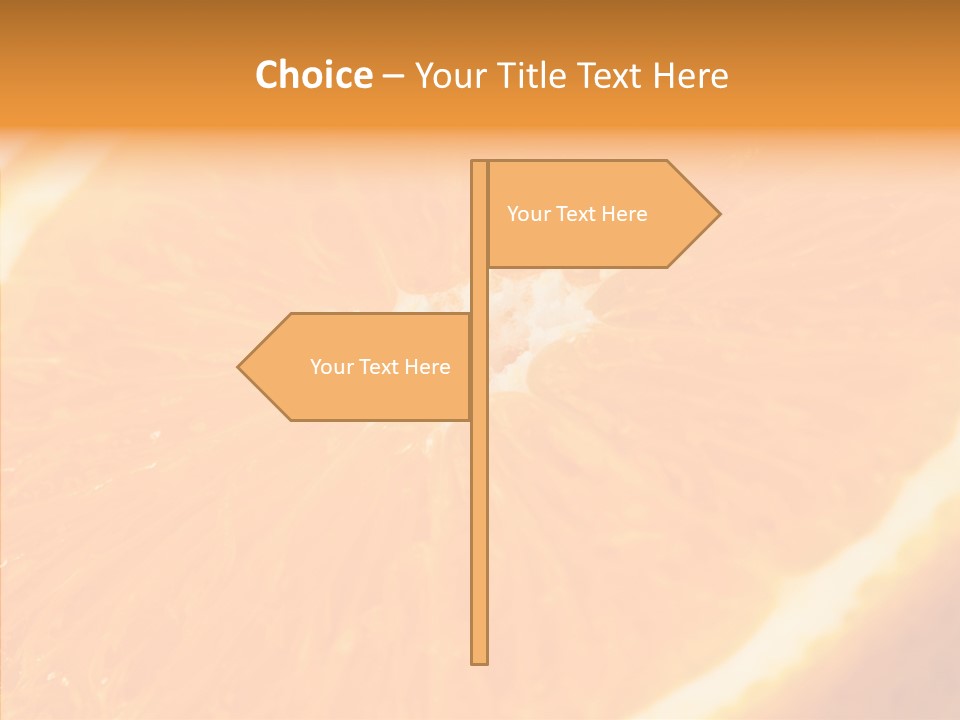 Taste Orange Ripe PowerPoint Template