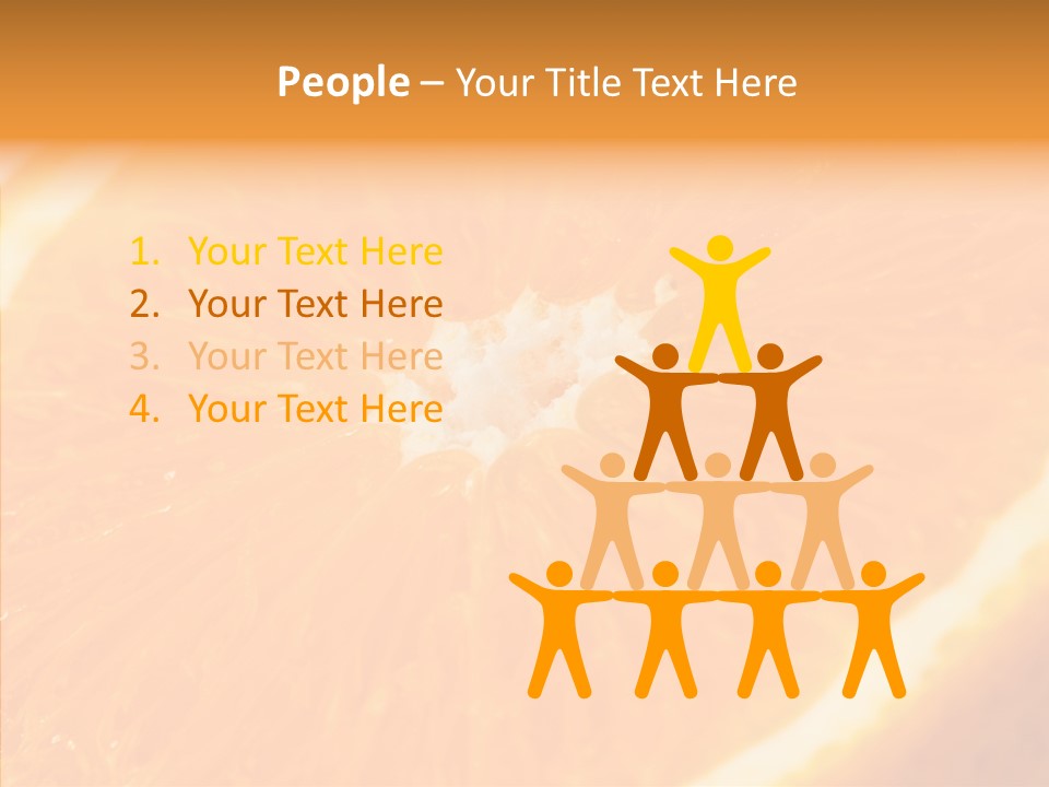 Taste Orange Ripe PowerPoint Template