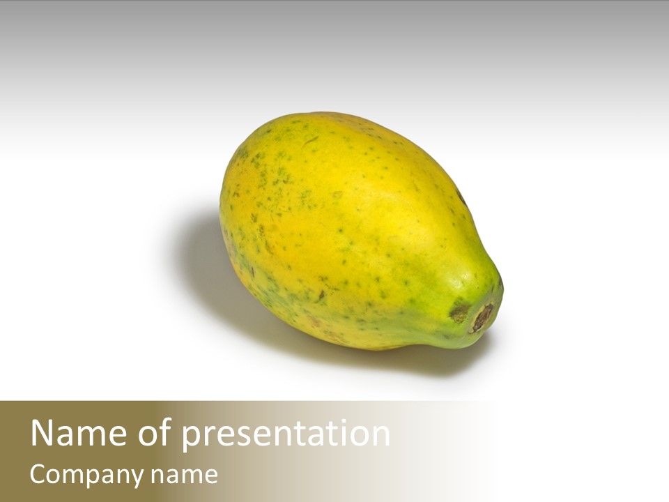 Nutrition Bright Yellow PowerPoint Template