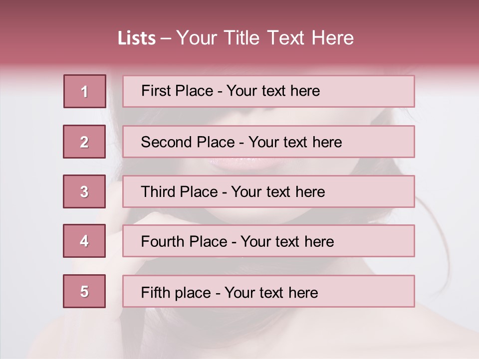 Portrait Skin Beautiful PowerPoint Template