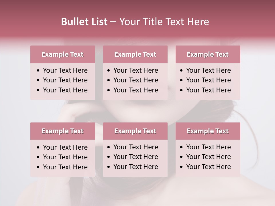 Portrait Skin Beautiful PowerPoint Template