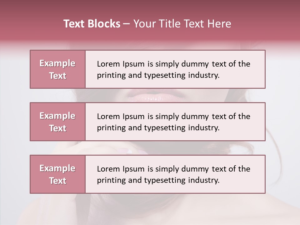 Portrait Skin Beautiful PowerPoint Template