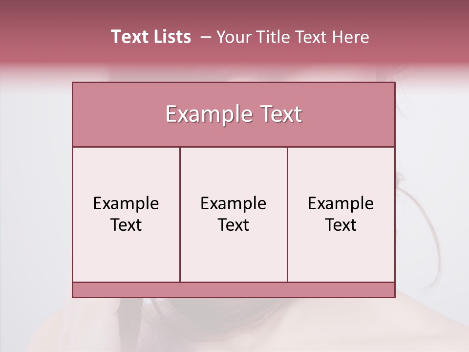 Portrait Skin Beautiful PowerPoint Template