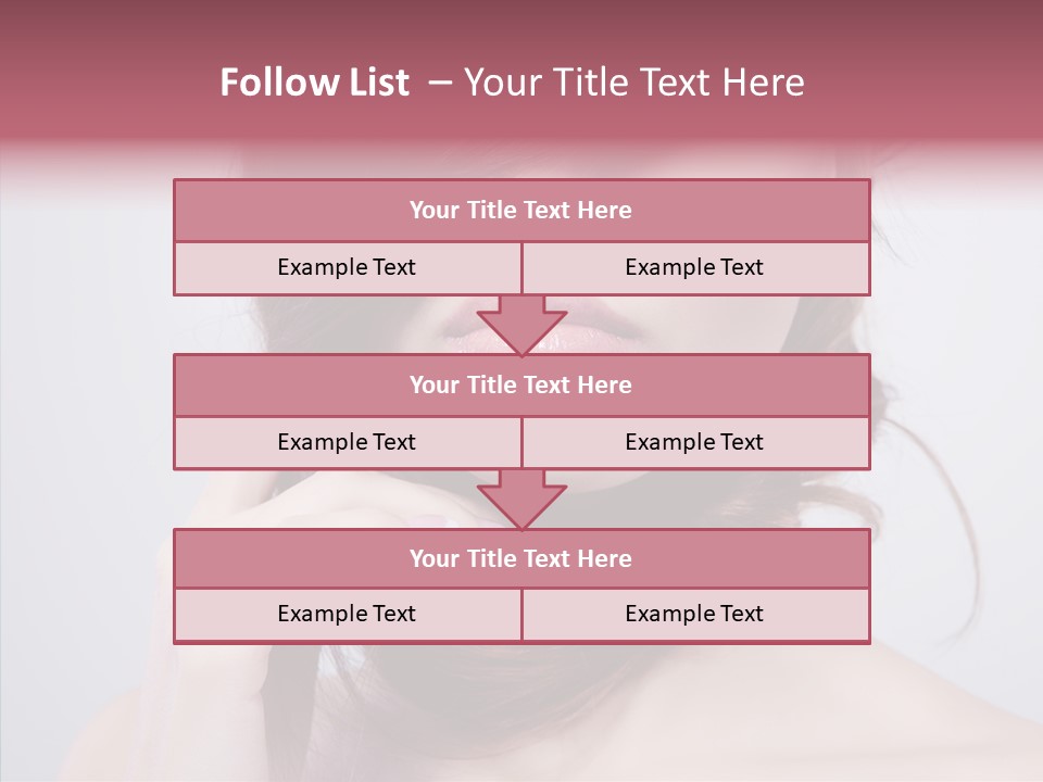 Portrait Skin Beautiful PowerPoint Template