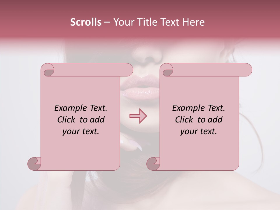 Portrait Skin Beautiful PowerPoint Template