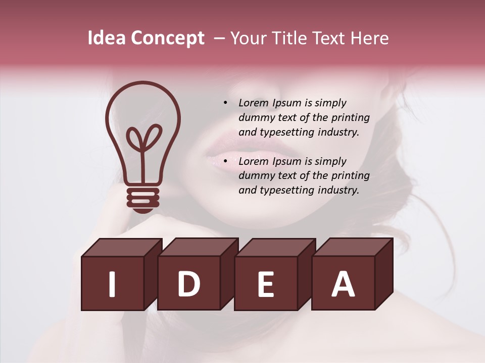 Portrait Skin Beautiful PowerPoint Template