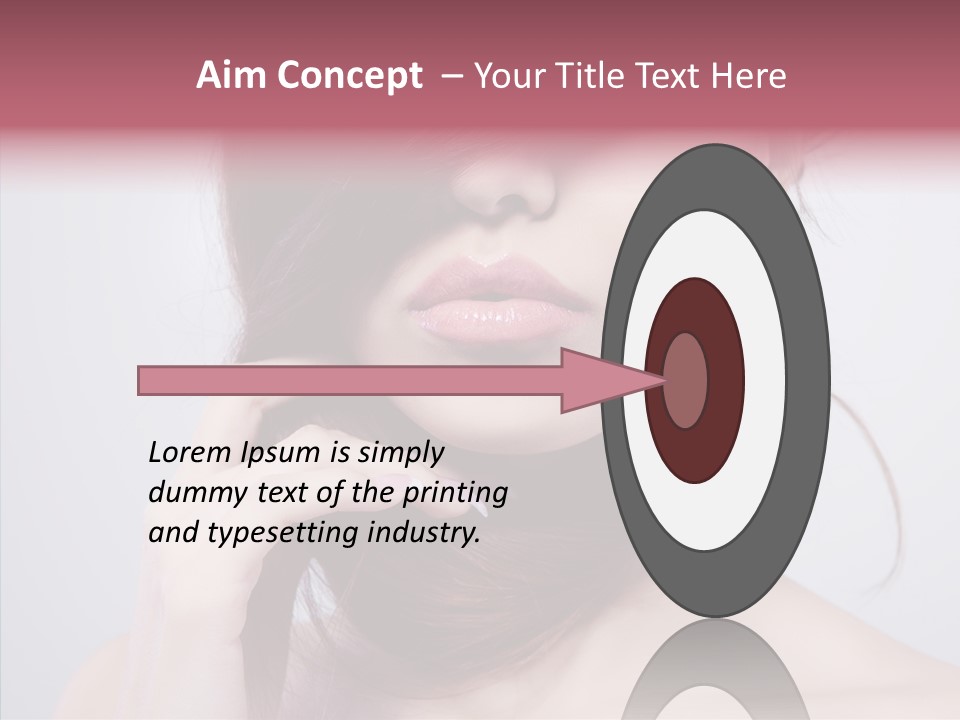 Portrait Skin Beautiful PowerPoint Template