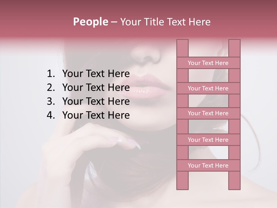 Portrait Skin Beautiful PowerPoint Template