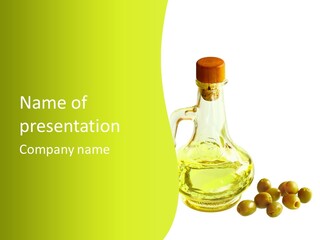 Mediterranean Elegant Bottle PowerPoint Template