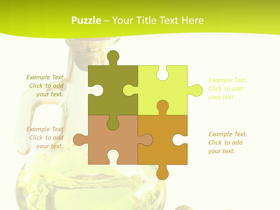 Mediterranean Elegant Bottle PowerPoint Template