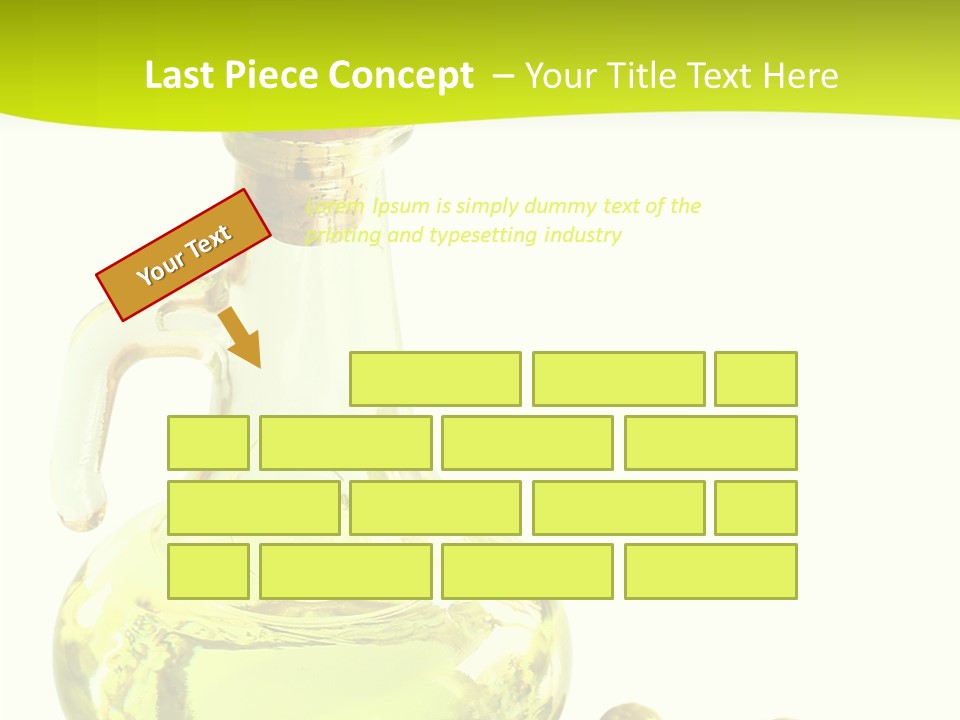 Mediterranean Elegant Bottle PowerPoint Template