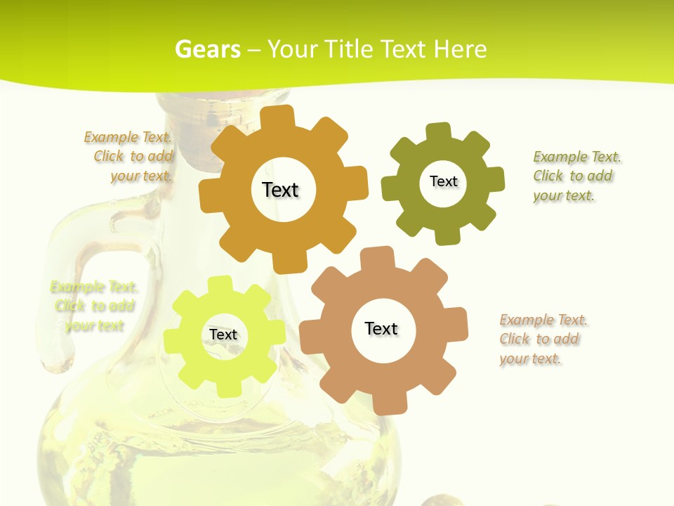 Mediterranean Elegant Bottle PowerPoint Template