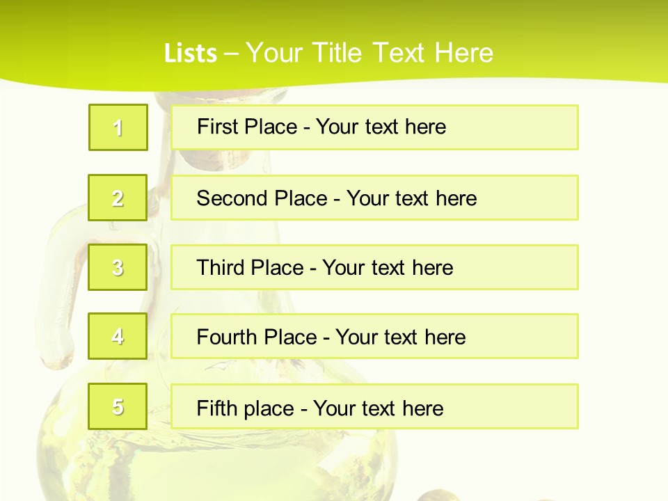 Mediterranean Elegant Bottle PowerPoint Template