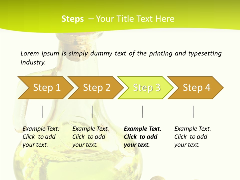 Mediterranean Elegant Bottle PowerPoint Template