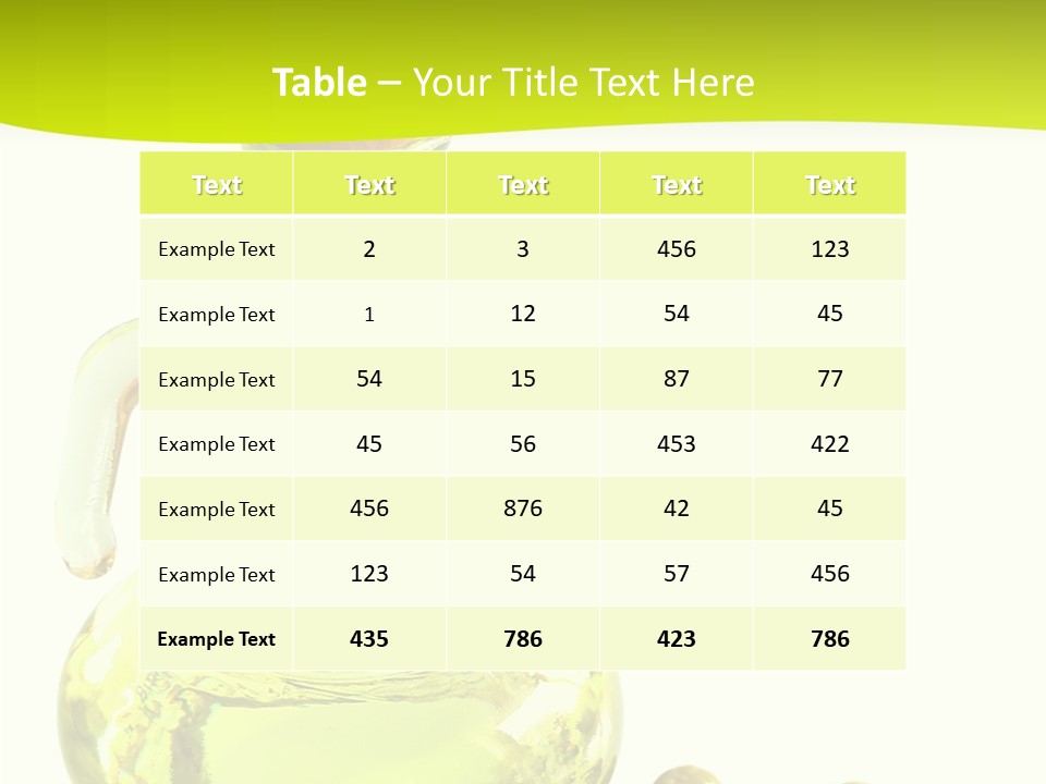 Mediterranean Elegant Bottle PowerPoint Template