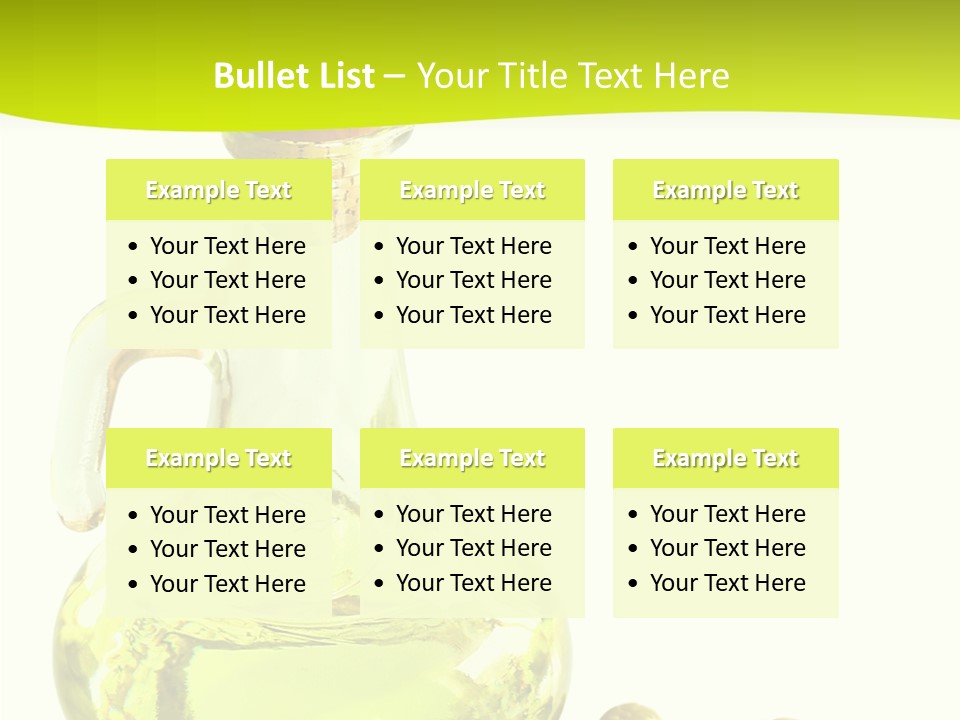 Mediterranean Elegant Bottle PowerPoint Template