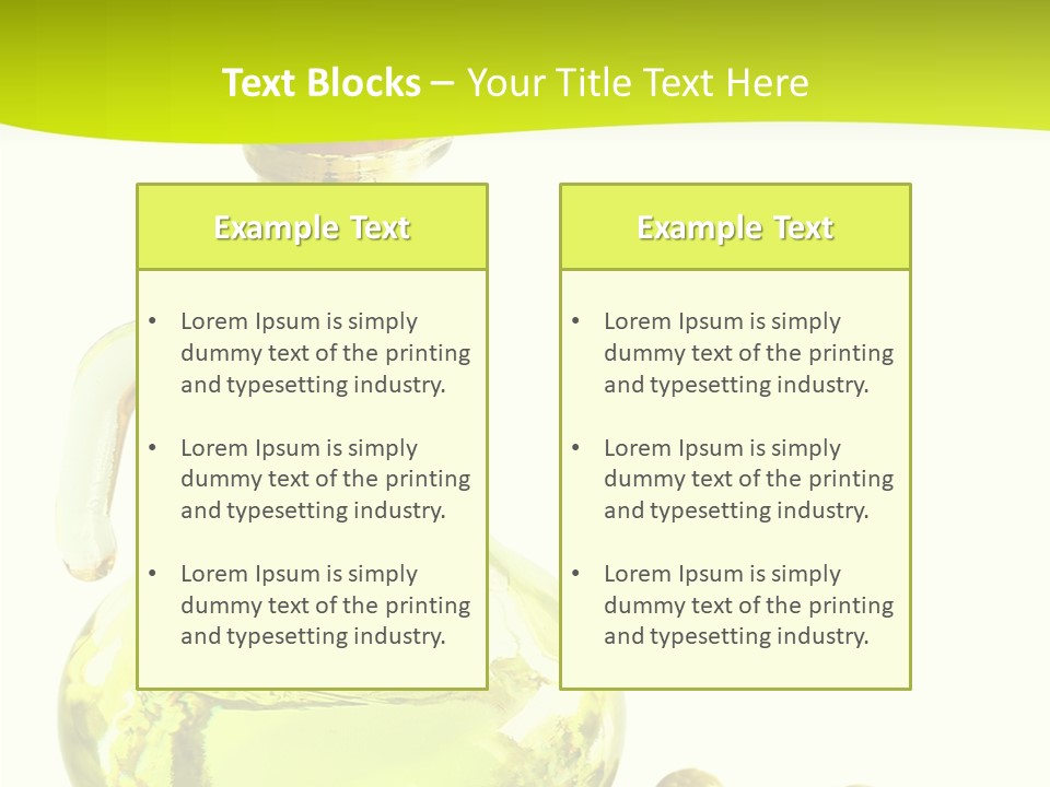 Mediterranean Elegant Bottle PowerPoint Template