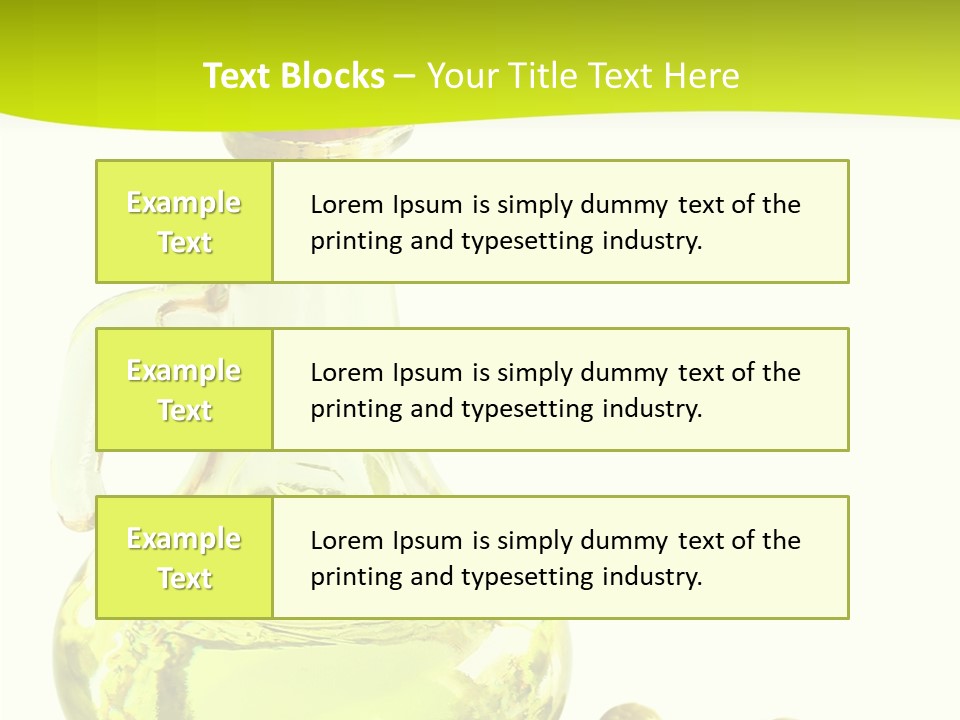Mediterranean Elegant Bottle PowerPoint Template