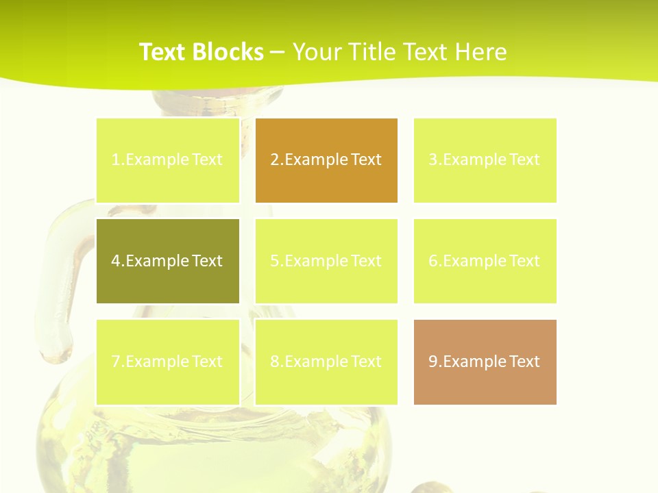 Mediterranean Elegant Bottle PowerPoint Template