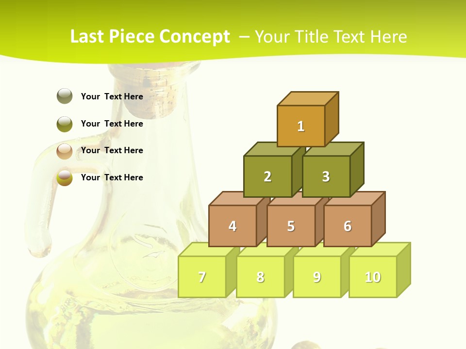 Mediterranean Elegant Bottle PowerPoint Template