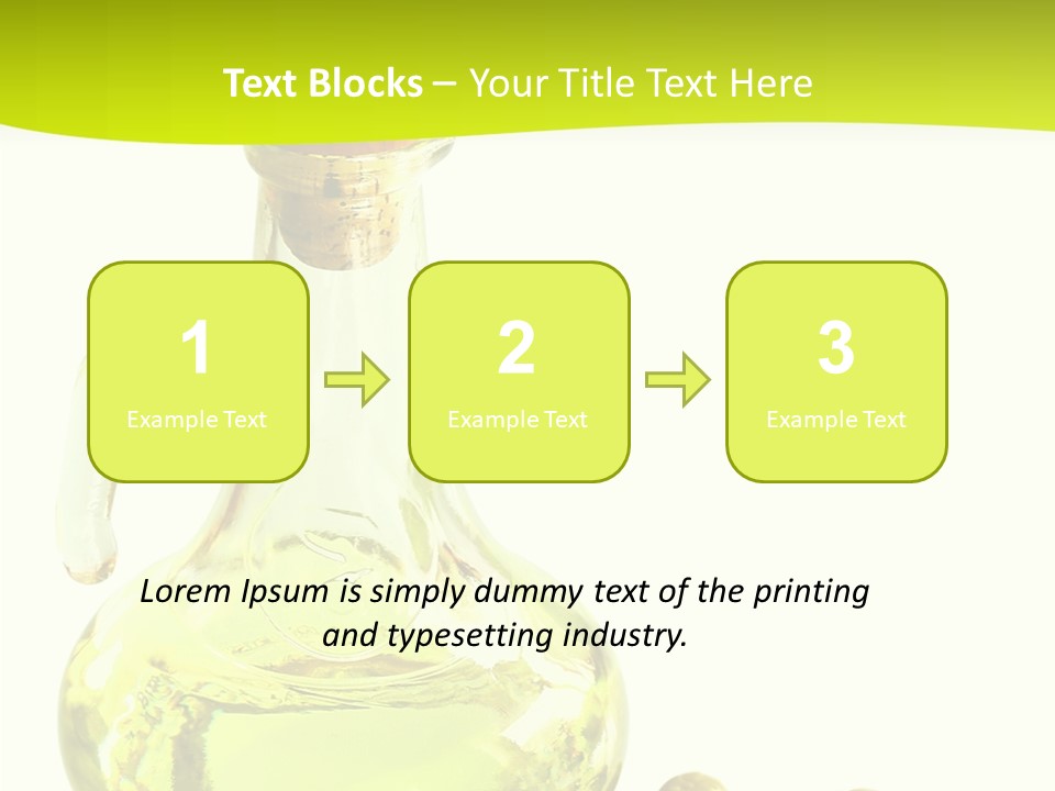 Mediterranean Elegant Bottle PowerPoint Template